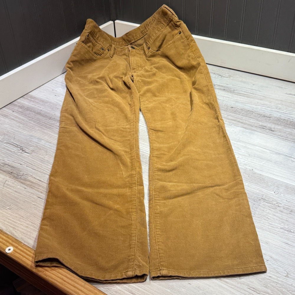 Gap 1969 Corduroy Pants Mens 32x30 Brown Straight Classic Casual Preppy